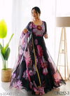 Flora Green Printed Dupatta With Anarkali Kurtis Catalog